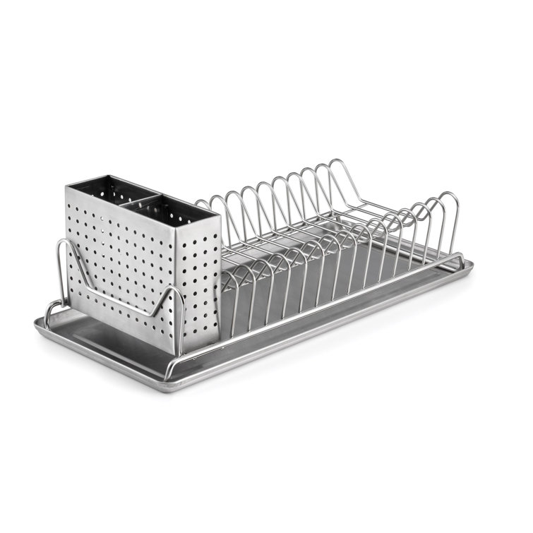 Prep & Savour Compact Stainless Steel Countertop Dish Rack & Reviews